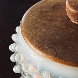 Vintage Opalescent Hobnail Dish