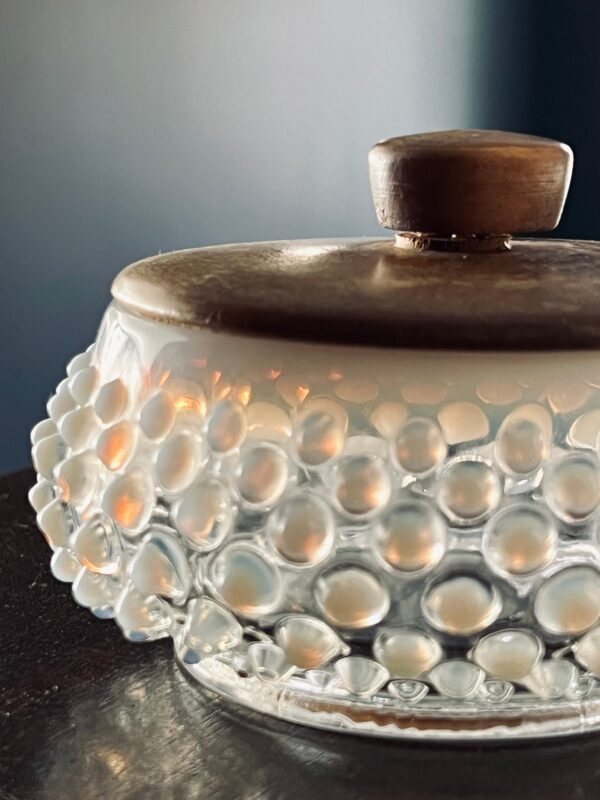 Vintage Opalescent Hobnail Dish - Image 2