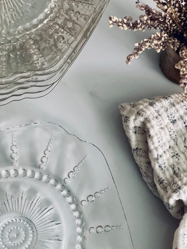 Vintage Starburst Plates (Set of 8)