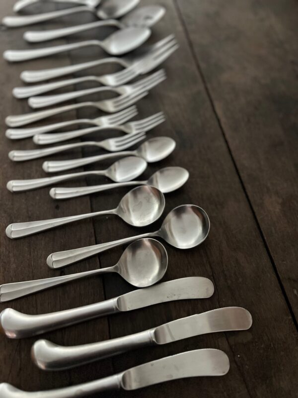 Vintage Stainless Flatware Set - Image 3