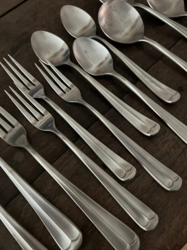 Vintage Stainless Flatware Set - Image 2