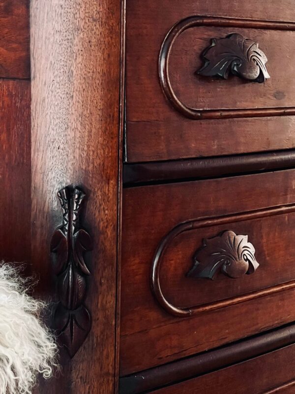 Vintage Marble Top Chest of Drawers - Image 5