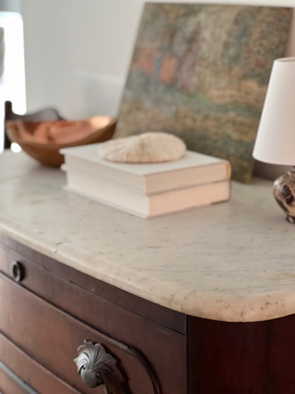 Vintage Marble Top Chest of Drawers - Image 3