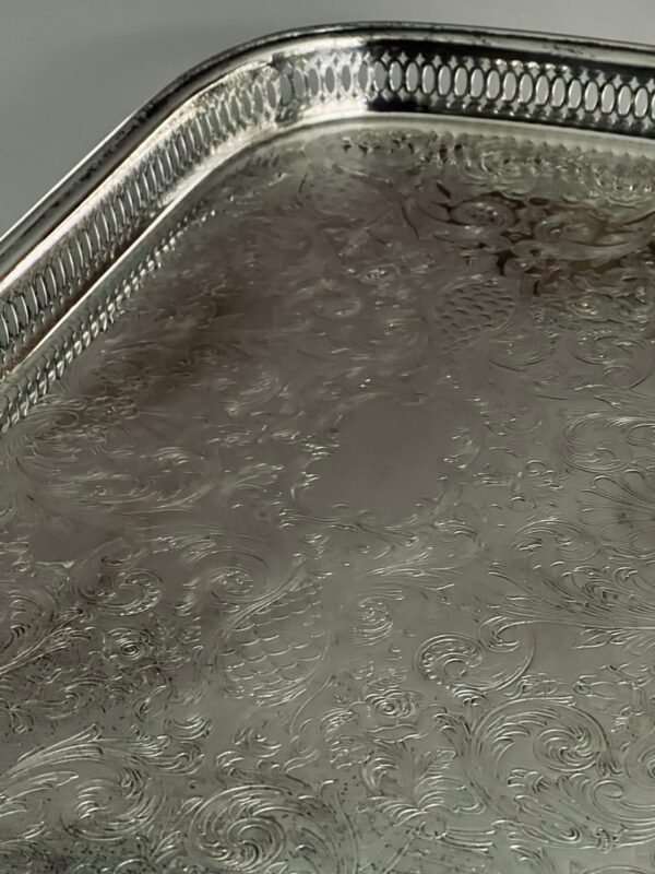 Vintage Embossed Serving Platter - Image 4