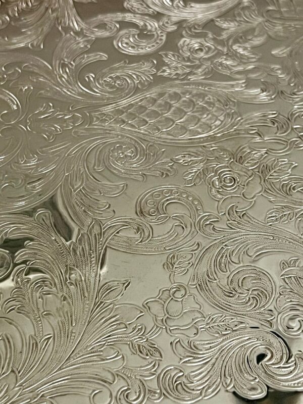 Vintage Embossed Serving Platter - Image 2