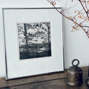Mid-Century Forest Lithograph