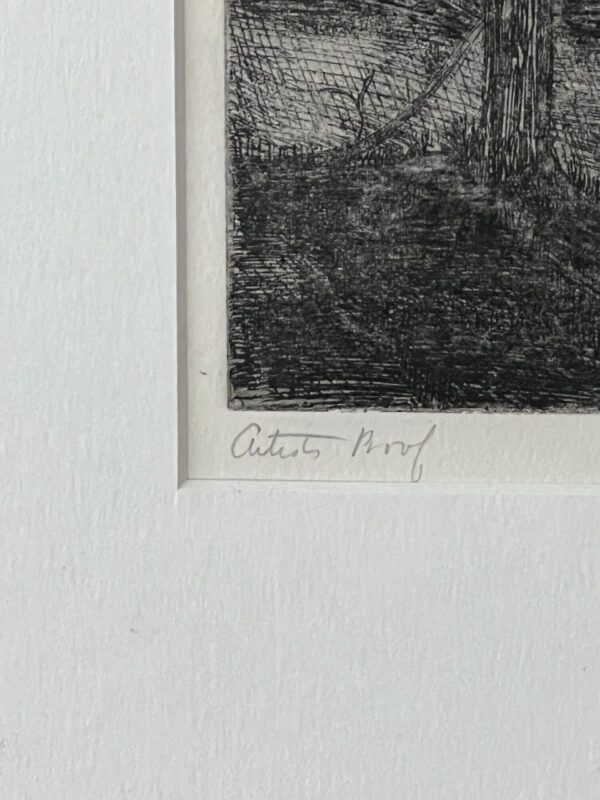 Mid-Century Forest Lithograph - Image 3