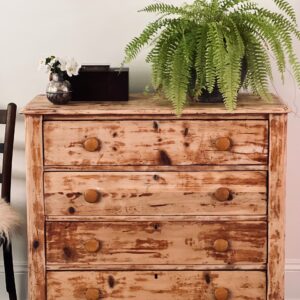 Vintage Wood Drawer Cabinet
