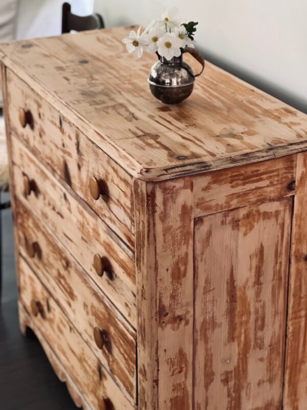 Vintage Wood Drawer Cabinet - Image 6