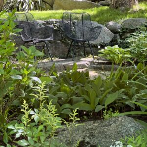 Pair of Mid-Century Sculptural Patio Armchairs