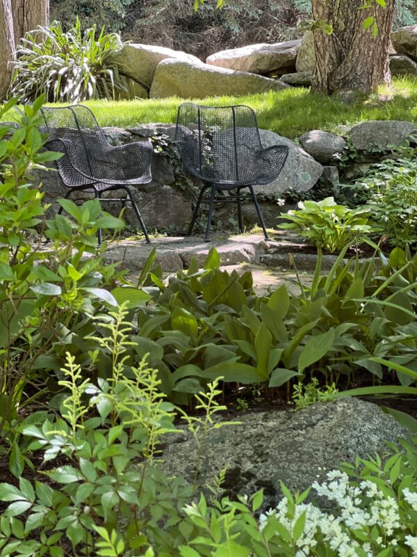Pair of Mid-Century Sculptural Patio Armchairs